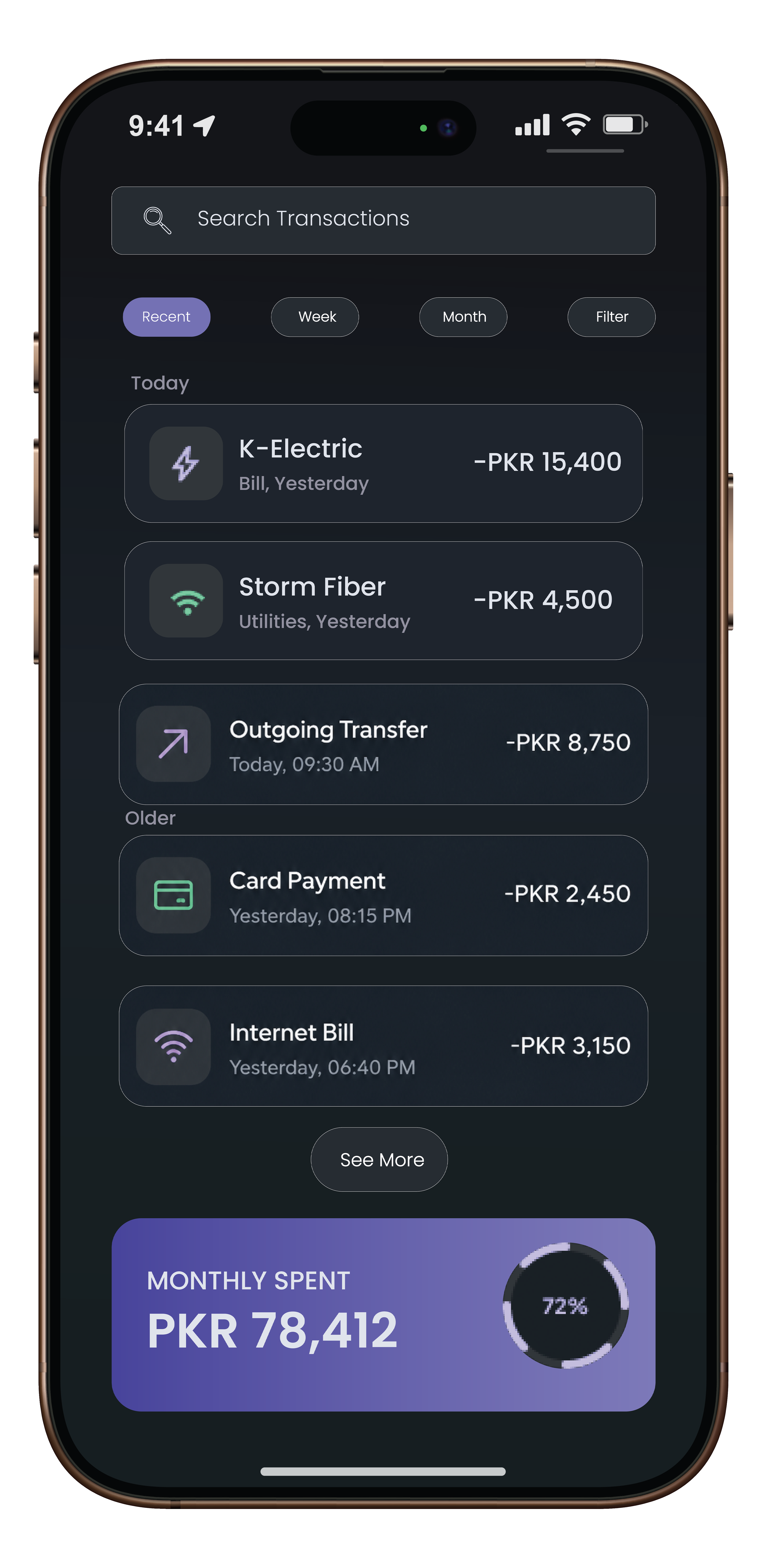 Bill payment service hub interface