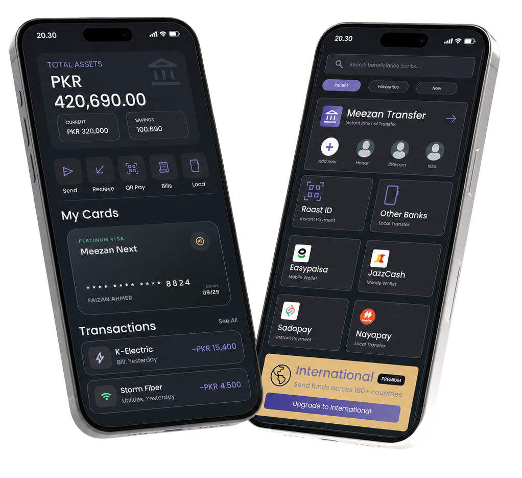 Meezan Bank Phone Mockup Meezan Bank Phone Mockup